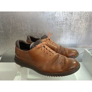 Cole Haan Grand OS 2.0 Zerogrand Brown Leather Oxford Shoes Men's Sz 11M (F30)